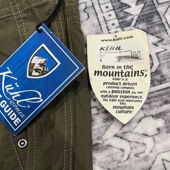 NWT Womens Kuhl Hiking Pants Size 6 Green - Picture 6 of 6